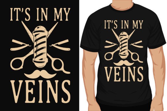 Barber Graphic Vintages Tshirt Design: A Premium Choice for POD Sellers