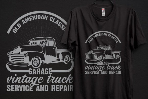 Classic Truck T-shirt Design Graphic: Your Next Bestseller