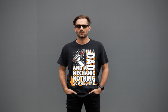Dad Strength Meets Shop Grit: The I Am a Dad and a Mechanic Graphic Art