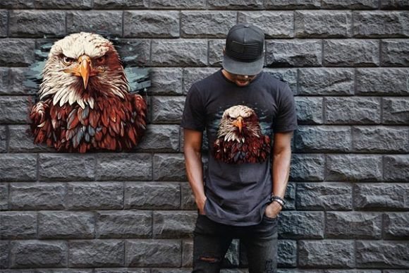 Eagle T-Shirt Graphic: Capturing American Spirit in Design