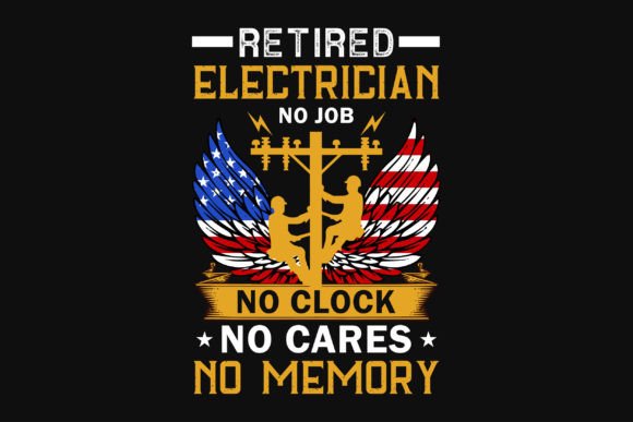 Electrician Graphic Typography: A Bold T-Shirt Design for Creators