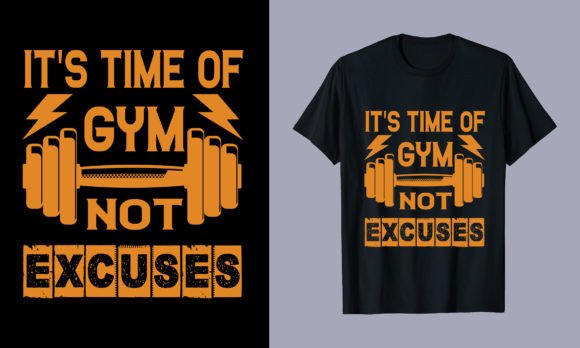 Gym Graphic T-Shirt Design: Fueling Your Fitness Brand Identity