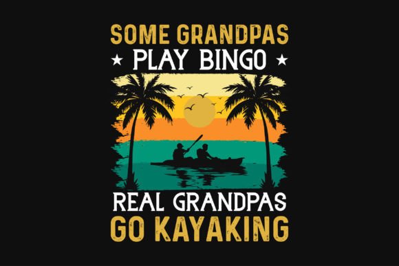 Kayaking Graphic Typography T-Shirt Design: A Premium Asset for Your POD Business