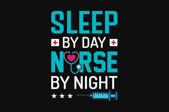 Nurse Graphic Typographic Tshirt Design: A Bold Choice for POD