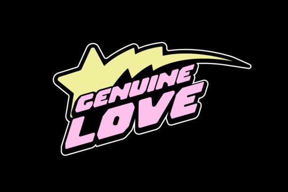 Unlock Y2K Nostalgia with the Genuine Love Graphic Tee Design