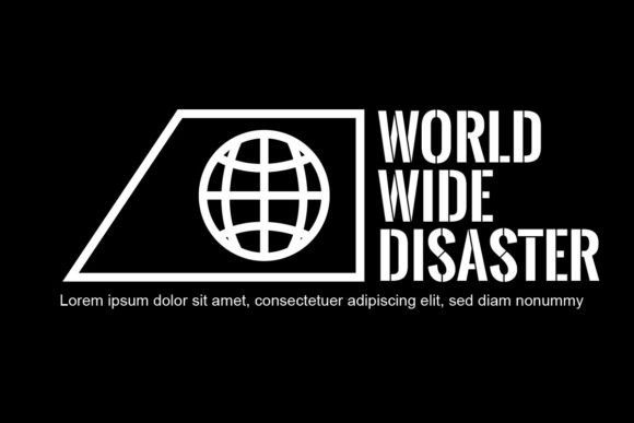 Worldwide Disaster Graphic Tee: Urban Edge in Vector Form